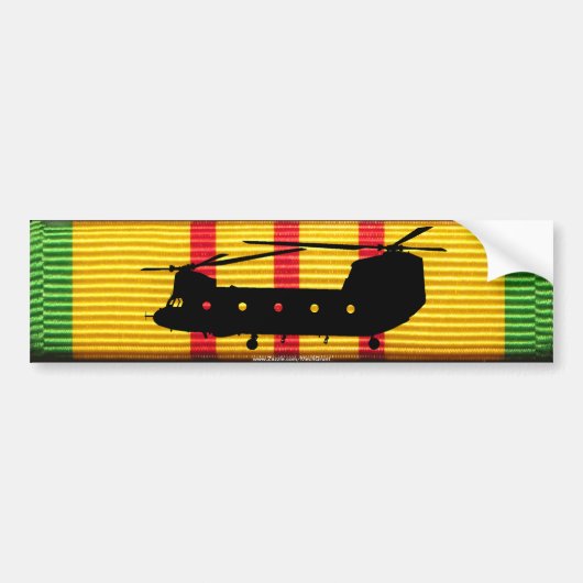 CH-47 Chinook over VSM-Bumpersticker Bumpersticker (Voorkant)