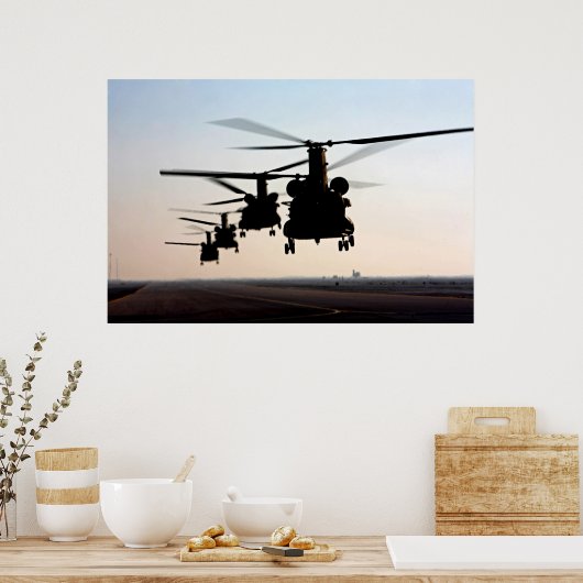 CH-47 Chinooks Poster (Keuken)