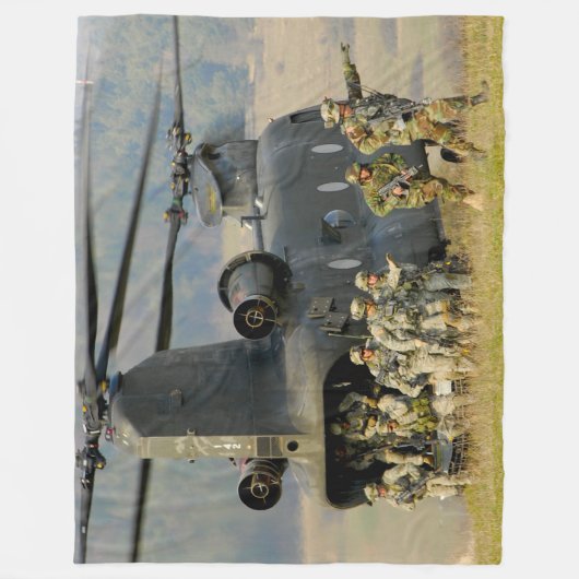 CH-47D CHINOOK FLEECE DEKEN (Voorkant)