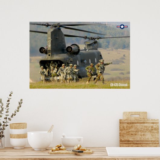 CH-47D CHINOOK POSTER (Keuken)