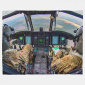 CH-47F CHINOOK COCKPIT FLEECE DEKEN (Voorkant (Horizontaal))