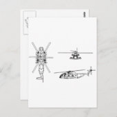 CH-53 Zee Stallion Briefkaart (Voorkant / Achterkant)