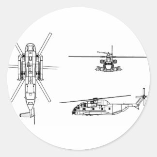 CH-53 Zee Stallion Ronde Sticker