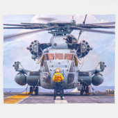 CH-53E SUPERSTALLION FLEECE DEKEN (Voorkant (Horizontaal))