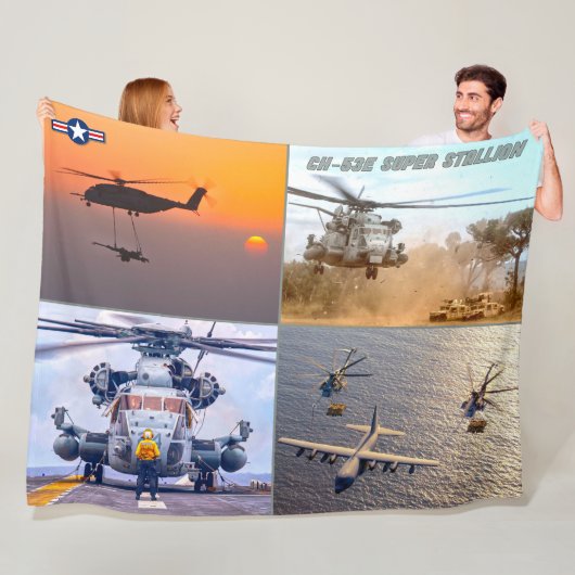 CH-53E SUPERSTALLION FLEECE DEKEN (In situ)