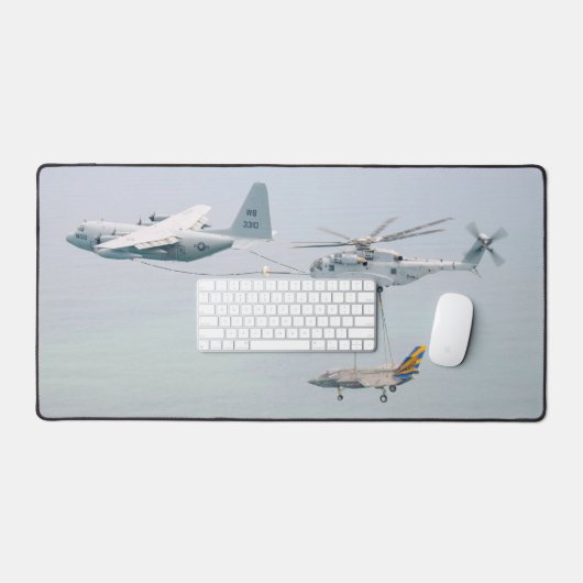 CH-53K KONINGSHENGST en KC-130J SUPER TANKER Bureaumat (Keyboard & Muis)