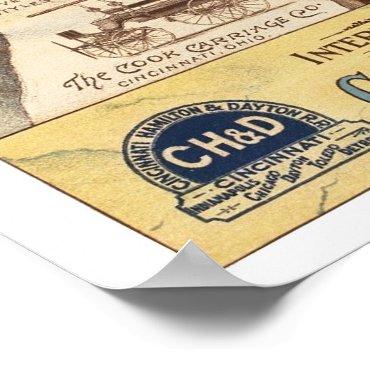 CH&D Pullman-eetauto 1894 Poster (Hoek)