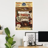 CH&D Pullman-eetauto 1894 Poster (Thuiskantoor)