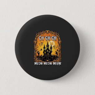 Ch Meow Halloween Geheime Kasteel_1 Ronde Button 5,7 Cm