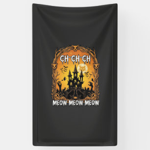 Ch Meow Halloween Geheime Kasteel_1 Spandoek