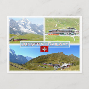 CH Zwitserland - spoorweg Jungfrau - Briefkaart