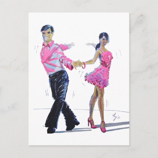 Cha Cha Ballroom dansen Briefkaart (Voorkant)