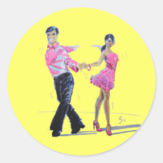 Cha Cha Ballroom dansen Ronde Sticker