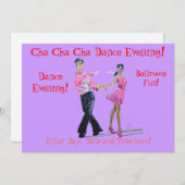 Cha Cha Cha Ballroom Dancing Kaart (Voorkant / Achterkant)