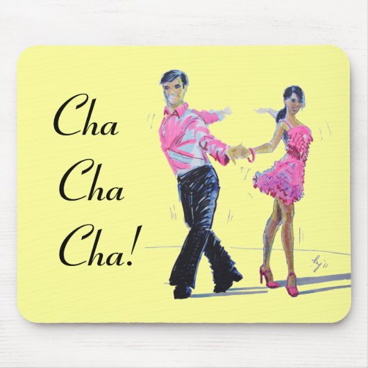 Cha Cha Cha Ballroom Dancing Muismat (Voorkant)