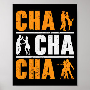 Cha Cha Cha danser danst Cubaanse dans Poster