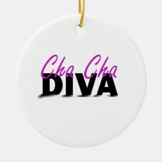 Cha Cha Diva Keramisch Ornament (Voorkant)