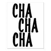 Cha Cha Retro Rubber Art Stamp Rubberstempel (Afrduk)