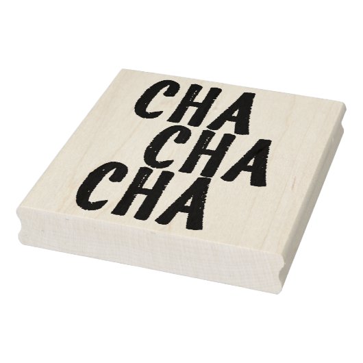 Cha Cha Retro Rubber Art Stamp Rubberstempel (Stempel)