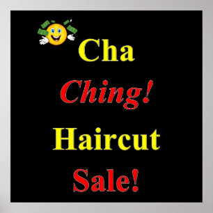 Cha Ching Haircut Poster Matte