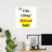 Cha Ching Haircut Vente Poster Matte (Bureau à domicile)