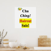 Cha Ching Haircut Vente Poster Matte (Cuisine)