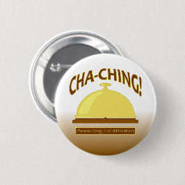 Cha-Ching. Ring voor het ontwerp van de Teller van Ronde Button 5,7 Cm