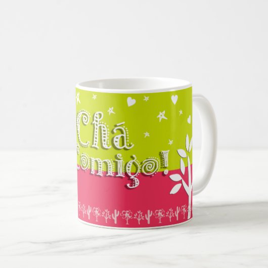 Chá Comigo Koffiemok (Voorkant rechts)