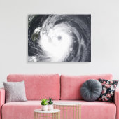 Chaba-tyfoon in de westerne Stille Oceaan Canvas Afdruk (Insitu (Woonkamer))