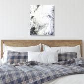 Chaba-tyfoon op het Filipijnse Zee Canvas Afdruk (Insitu (Slaapkamer))