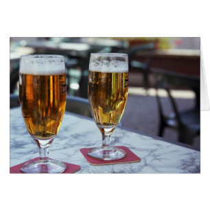 Chablis; deux bières cool à 42 degrés chauds été