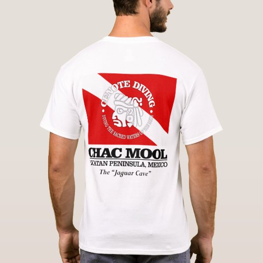 Chac Mool (beste grotten) T-shirt (Achterkant)