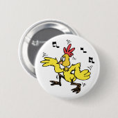 ChaChaCha Chicken Ronde Button 5,7 Cm (Voorkant /achterkant)