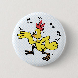 ChaChaCha Chicken Ronde Button 5,7 Cm