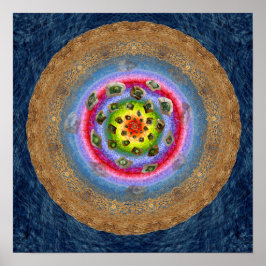 Chaco: bloeiend Poster op aarde 15 x 15