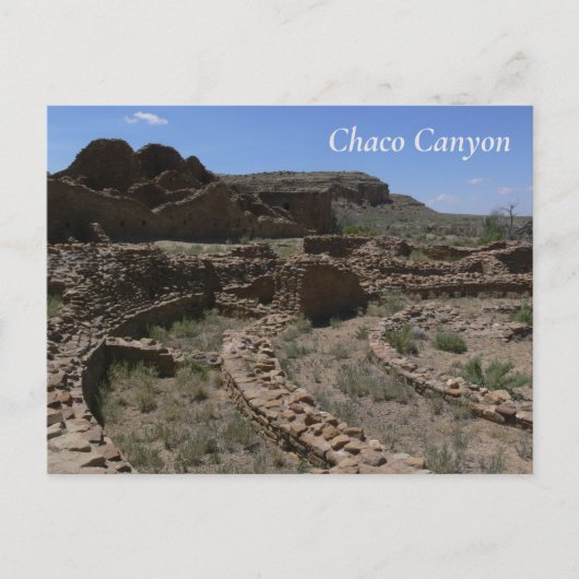 Chaco Canyon Briefkaart (Voorkant)