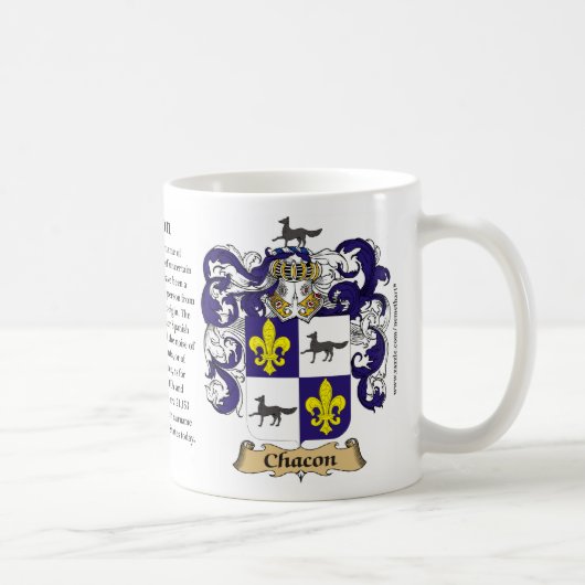 Chacon, l'origine, la signification et la tasse de (Droite)