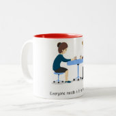 Chacun a besoin d'une petite thérapie - tasse (Devant gauche)