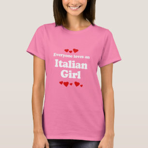 Chacun aime un T-shirt italien de fille