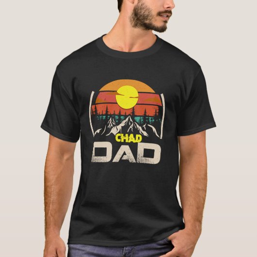 Chad Dad Chad Country Chas is Rad Chad vader T-shirt (Voorkant)
