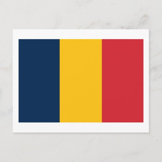 Chad Flag Briefkaart (Voorkant)