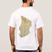 Chad Flag en Map T-Shirt (Achterkant)