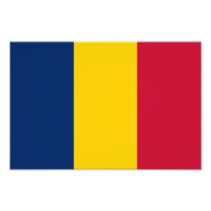 Chad Flag Foto Afdruk
