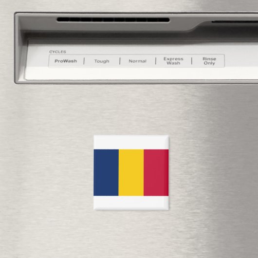 Chad Flag Magneet (Insitu (Vaatwasser))