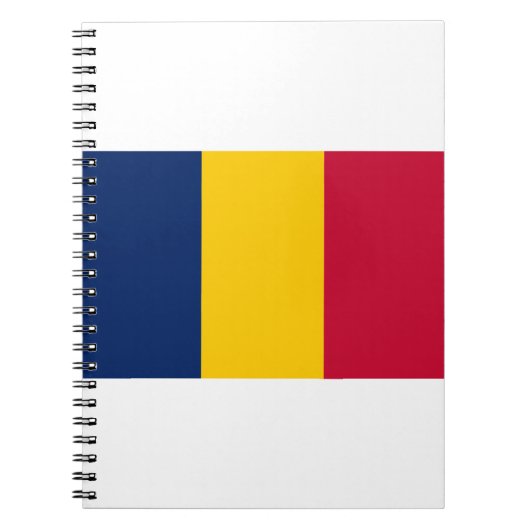 Chad Flag Notitieboek (Voorkant)