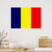 Chad Flag Poster (Keuken)