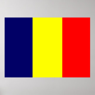 Chad Flag Poster