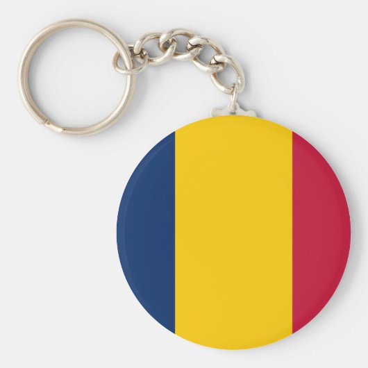 Chad Flag Sleutelhanger (Voorkant)