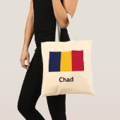 Chad Flag Tote Bag (Voorkant (product))