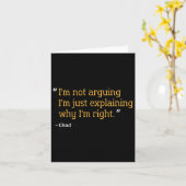 Chad Gift Quote Grappige Verjaardag Gepersonalisee Kaart (Gele Bloem)